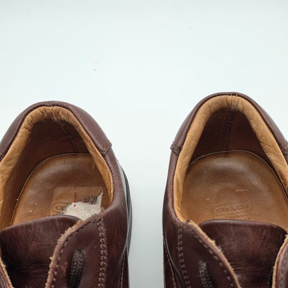 Coach Stephan Oxford Mens 10 D Leather Mahogany Brown Lace Up Made in Italy Shoe main image 14